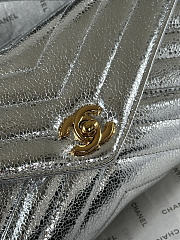 Chanel Clutch Bag In Silver Color - 2
