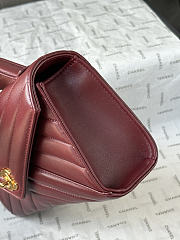 Chanel Clutch Bag In Burgundy Color - 4
