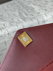 Chanel Clutch Bag In Burgundy Color - 2