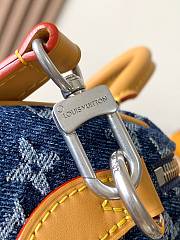 Louis Vuitton Speedy 18 Bandouliere In Denim Blue - 6