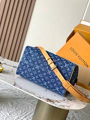 Louis Vuitton Speedy 30 Bandouliere Denim Blue - 2