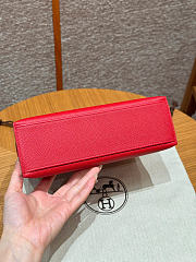Hermes Kelly Mini Pochette In Red Color - 2