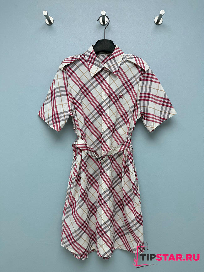 Burberry Plaid shirt dress pink - 1
