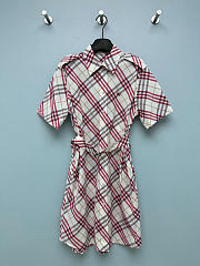 Burberry Plaid shirt dress pink - 1