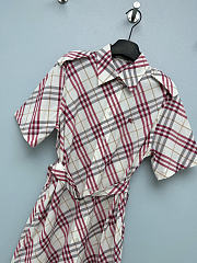 Burberry Plaid shirt dress pink - 4