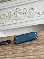 Hermes Kelly Mini Pochette In Navy Blue Color - 3