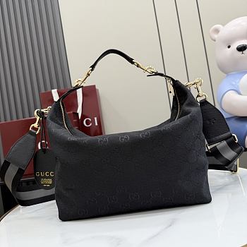 Gucci Brera small crossbody bag grey and black GG canvas