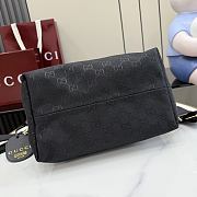 Gucci Brera small crossbody bag grey and black GG canvas - 3