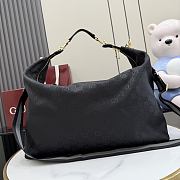 Gucci Brera large crossbody bag grey and black GG canvas - 1