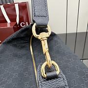 Gucci Brera large crossbody bag grey and black GG canvas - 6