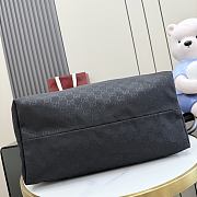 Gucci Brera large crossbody bag grey and black GG canvas - 2