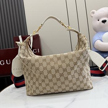 Gucci Brera small crossbody bag sand and brown GG canvas