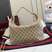 Gucci Brera small crossbody bag sand and brown GG canvas - 6