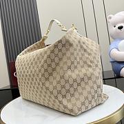 Gucci Brera large crossbody bag sand and brown GG canvas - 6