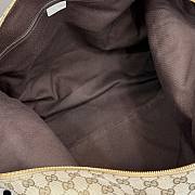 Gucci Brera large crossbody bag sand and brown GG canvas - 4