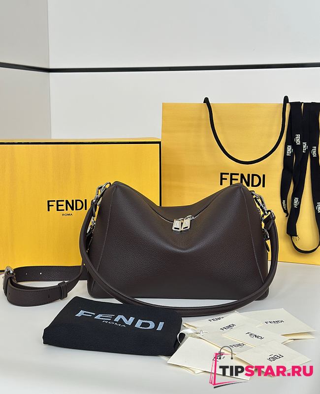 Fendi Lui Medium Dark Brown leather bag - 1