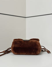 Fendi Mamma Baguette Mini Brown shearling bag - 5