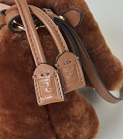 Fendi Mamma Baguette Mini Brown shearling bag - 3
