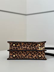 Fendi Peekaboo ISeeU Petite Printed cavallino calfskin bag brown - 6