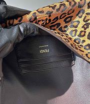 Fendi Baguette Printed cavallino calfskin bag brown size 19cm - 2