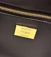Fendi Baguette Printed cavallino calfskin bag brown size 27 cm - 4