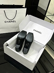 Chanel Turnlock Square Toe Pumps / Flats Black 90mm - 5