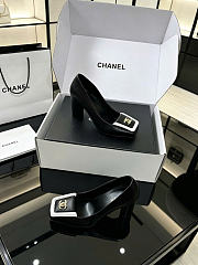 Chanel Turnlock Square Toe Pumps / Flats Black 90mm - 2