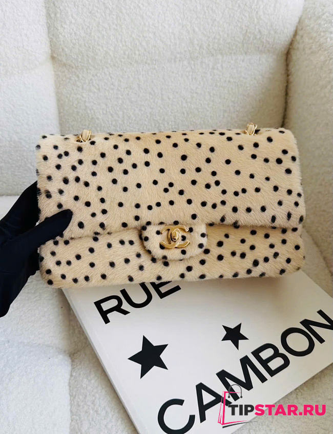 Chanel Métiers d'Art 2026 Leopard Classic Flap Bag Light Beige & Black - 1