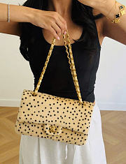 Chanel Métiers d'Art 2026 Leopard Classic Flap Bag Light Beige & Black - 5