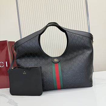 Gucci Giglio Large Tote Bag In Black