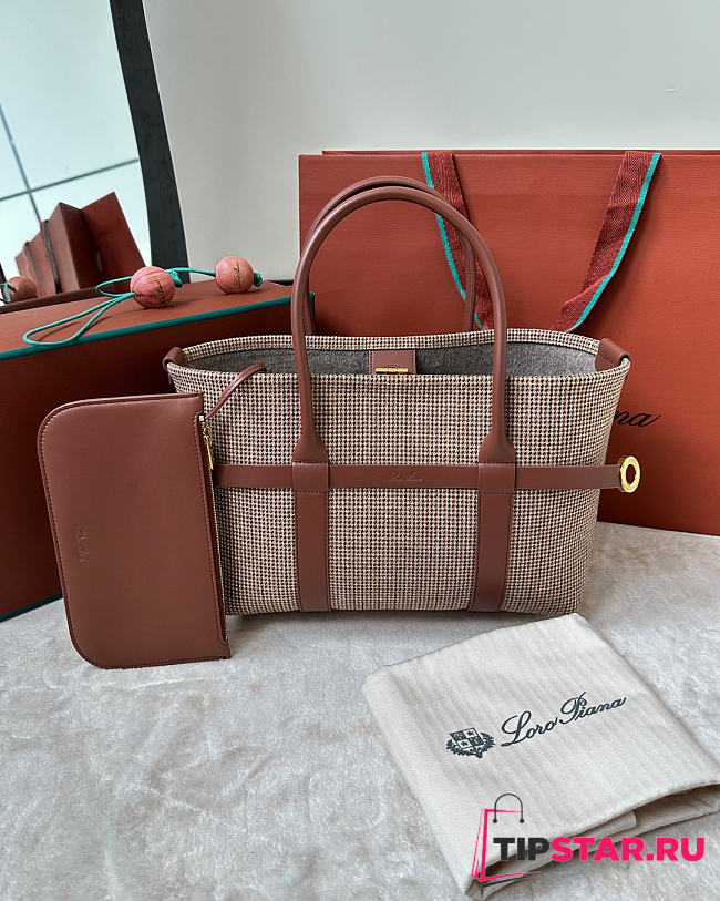 Loro Piana Ghiera Shopper Small Oak Color - 1
