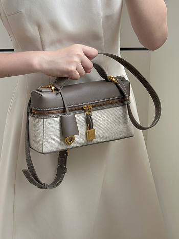 Loro Piana Extra Bag L23 Lunch Box Bag Taupe Grey