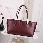 Chanel Spring Summer 2026 Small Shopping Bag Burgundy - 1
