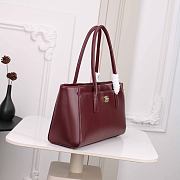 Chanel Spring Summer 2026 Small Shopping Bag Burgundy - 5