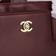 Chanel Spring Summer 2026 Small Shopping Bag Burgundy - 2
