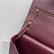 Chanel 38 Spring-Summer 2026 Gold Hardware Maxi Flap Bag In Burgundy - 6