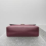 Chanel 38 Spring-Summer 2026 Gold Hardware Maxi Flap Bag In Burgundy - 4