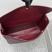 Chanel 38 Spring-Summer 2026 Gold Hardware Maxi Flap Bag In Burgundy - 3