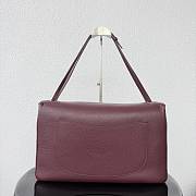 Chanel 38 Spring-Summer 2026 Silver Hardware Maxi Flap Bag In Burgundy - 5