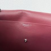 Chanel 38 Spring-Summer 2026 Silver Hardware Maxi Flap Bag In Burgundy - 4