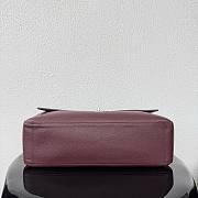 Chanel 38 Spring-Summer 2026 Silver Hardware Maxi Flap Bag In Burgundy - 2