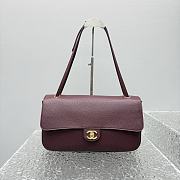 Chanel 32 Spring-Summer 2026 Gold Hardware Maxi Flap Bag In Burgundy - 1