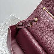 Chanel 32 Spring-Summer 2026 Gold Hardware Maxi Flap Bag In Burgundy - 4