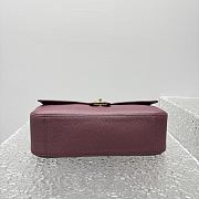 Chanel 32 Spring-Summer 2026 Gold Hardware Maxi Flap Bag In Burgundy - 3