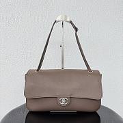 Chanel 32 Spring-Summer 2026 Silver Hardware Maxi Flap Bag In Taupe - 1