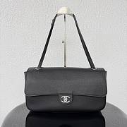 Chanel 32 Spring-Summer 2026 Silver Hardware Maxi Flap Bag In Black - 1