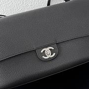 Chanel 32 Spring-Summer 2026 Silver Hardware Maxi Flap Bag In Black - 4