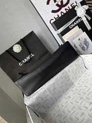 Chanel 38 Spring-Summer 2026 Silver Hardware Maxi Flap Bag In Black - 5