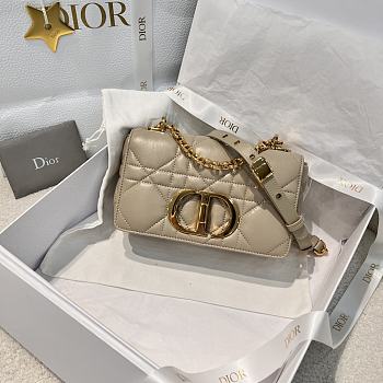 Dior Small Soft Dior Caro Bag Powder Beige Macrocannage Lambskin