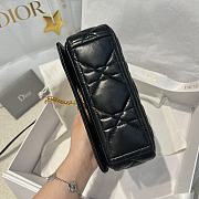 Dior Small Soft Dior Caro Bag Black Macrocannage Lambskin - 6